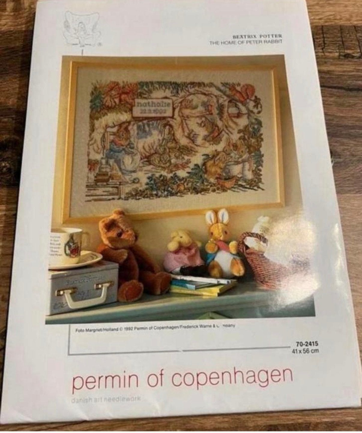 borduurpakket van Permin of Copenhagen,Beatrix Potter, Ophalen of Verzenden, Nieuw, Handborduren, Borduurpakket