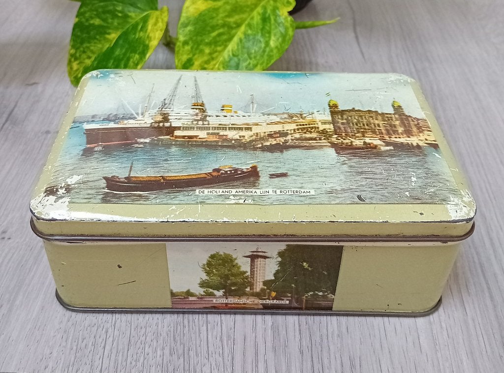 oude blik rotterdam, Verzamelen, Blikken, Verzenden, Gebruikt, Overige