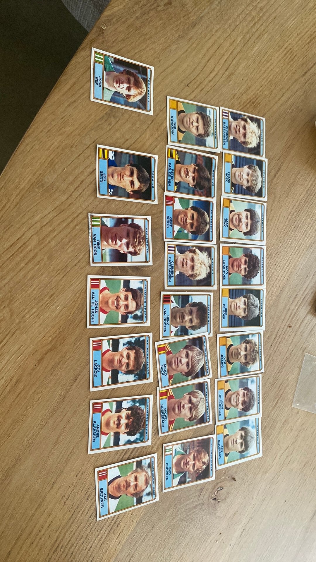 23 x panini 84, Ophalen of Verzenden, Zo goed als nieuw, Buitenlandse clubs, Poster, Plaatje of Sticker