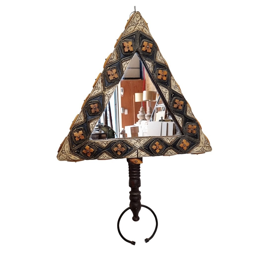 Marokkaanse Berber spiegel in fibula-vorm, Ophalen of Verzenden