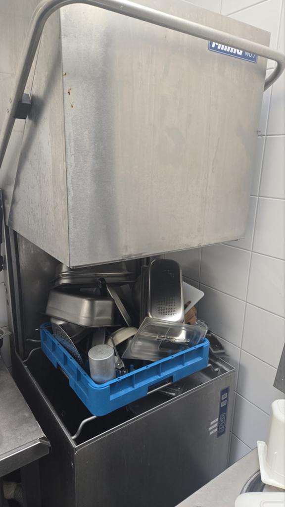 Professionele horeca vaatwasser - Rhima WU-7, Ophalen, Gebruikt, 60 cm of meer, 14 tot 18 liter