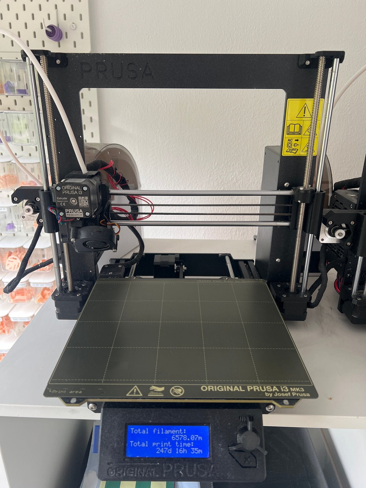 Prusa i3 MK3 3D-printer met filamentdroger, Computers en Software, Ophalen, Gebruikt, Filament