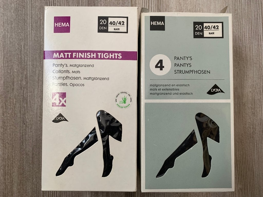 Panty’s / Panties zwart twee stuks per vier verpakt, Zwart, Nieuw, Maat 40/42 (M), Ophalen of Verzenden