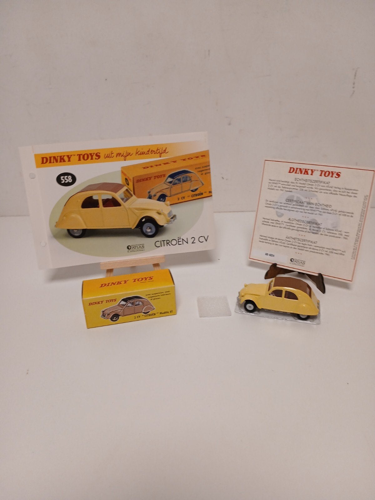 citroen 2cv dinky toys atlas lelijk eendje, Hobby en Vrije tijd, Ophalen of Verzenden, Auto, Dinky Toys