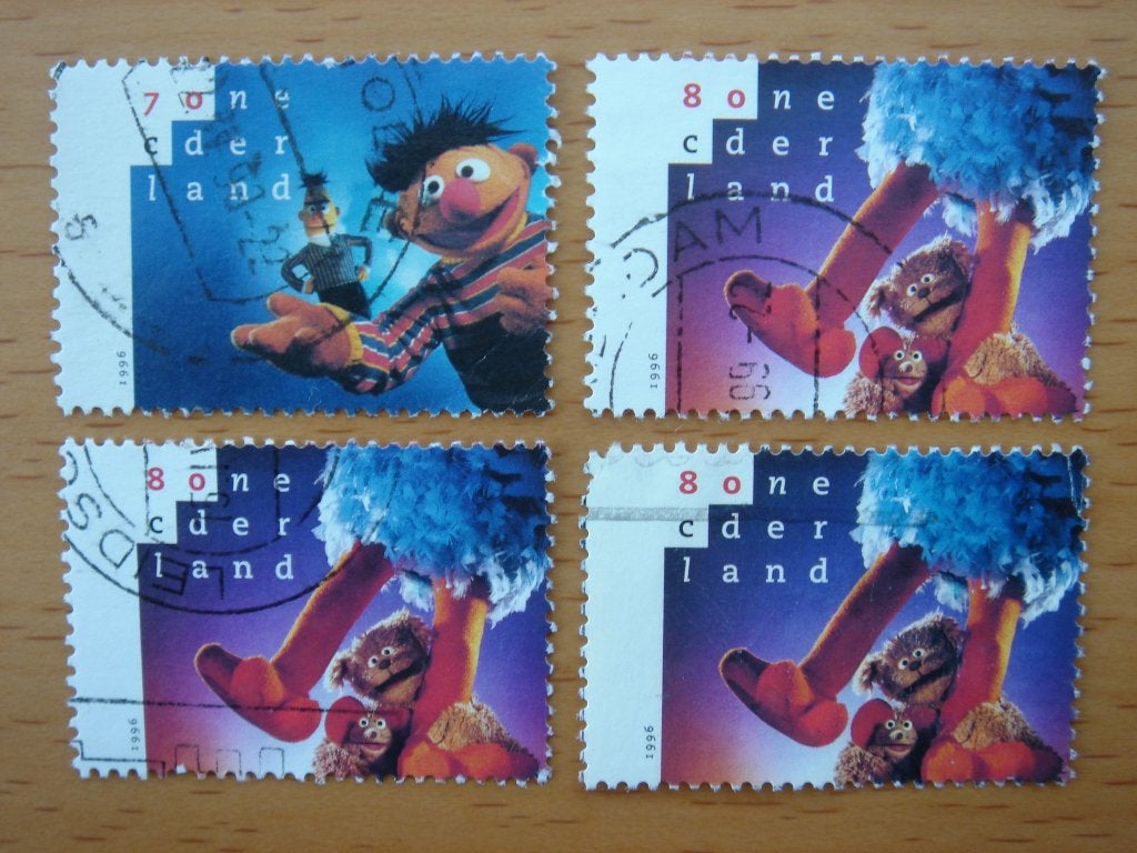 Jeugd 4x  NVPH 1692 en 1693 , Postzegels en Munten, Ophalen of Verzenden, Na 1940, Gestempeld