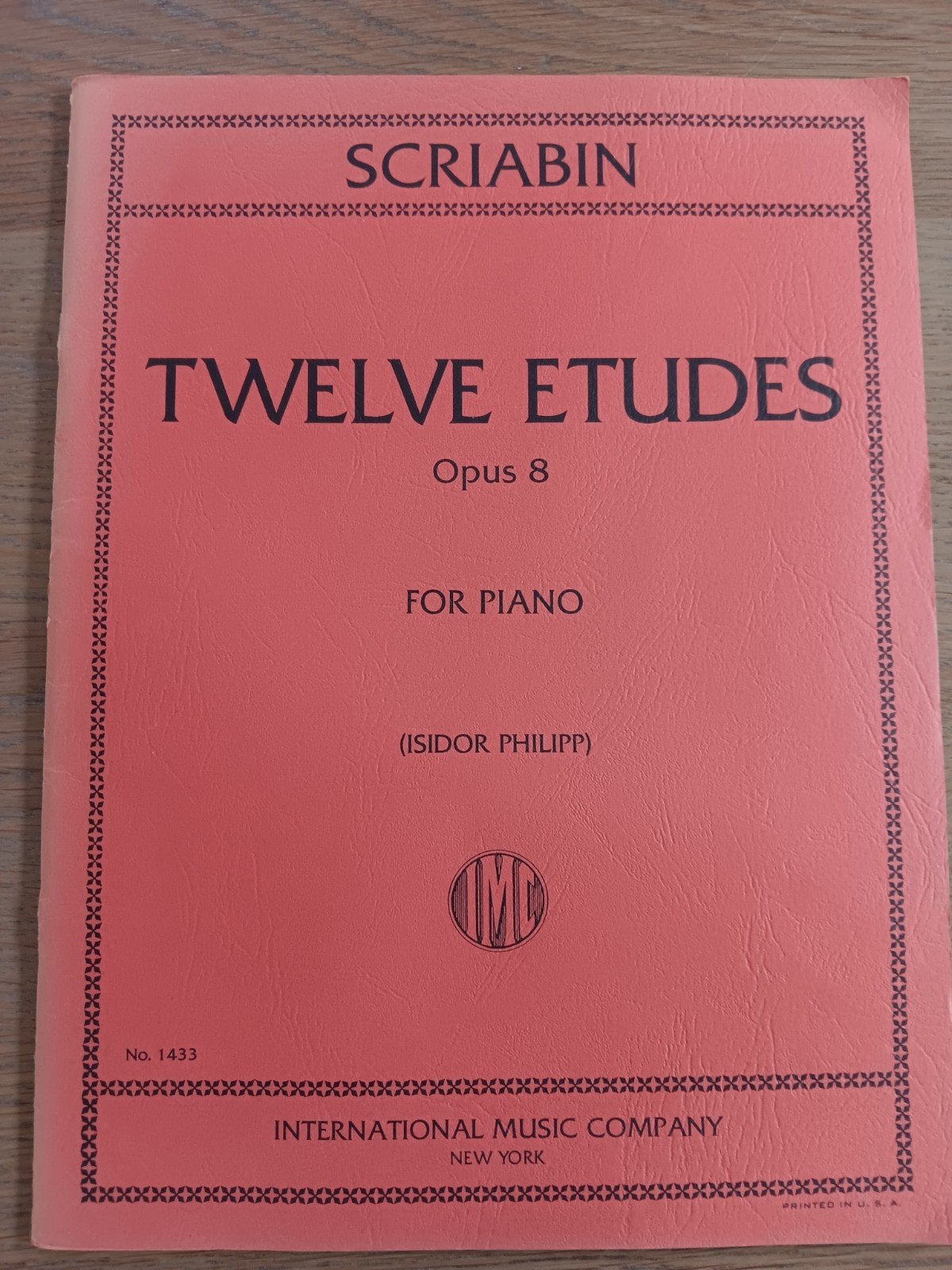 Scriabin - Twelve Etudes voor Piano - Opus 8, Klassiek, Les of Cursus, Ophalen of Verzenden, Zo goed als nieuw