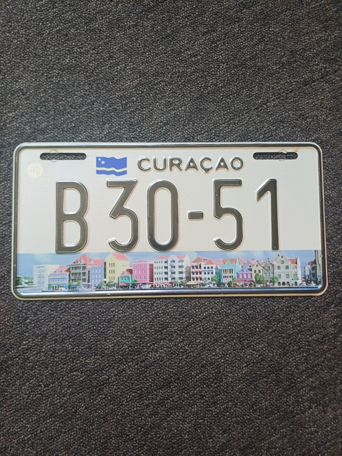 Curaçao Kentekenplaat, Ophalen of Verzenden, Gebruikt