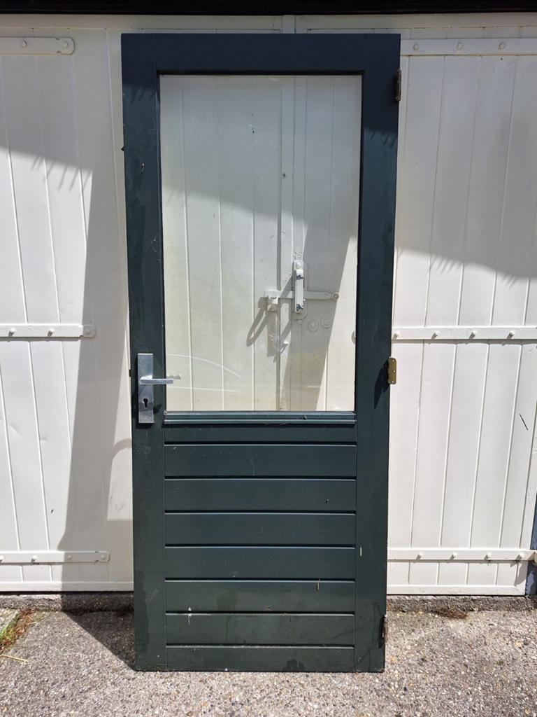 Buitendeur 217x90 met drie punt sluiting, Doe-het-zelf en Verbouw, Deuren en Horren, Ophalen, Buitendeur, 200 tot 215 cm