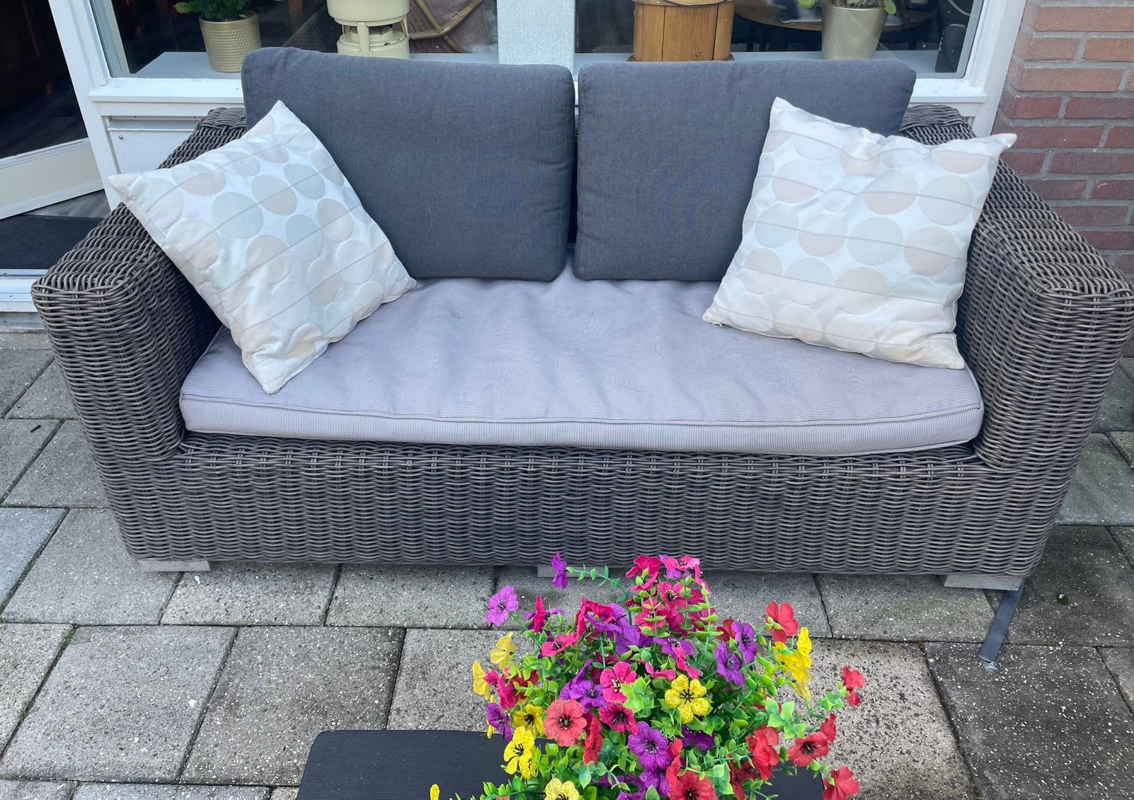 Leuk bankje, Tuin en Terras, Ophalen, Zo goed als nieuw, 2 zitplaatsen