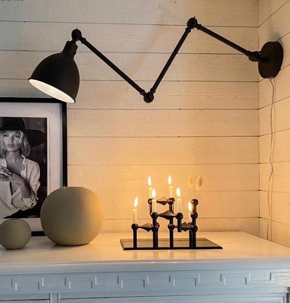 By Rydéns Bazar Wandlamp Donker grijs -  Nieuw in doos, Ophalen of Verzenden, Nieuw, Metaal