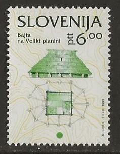 Slovenie 98, stal, Verzenden, Overige landen, Gestempeld