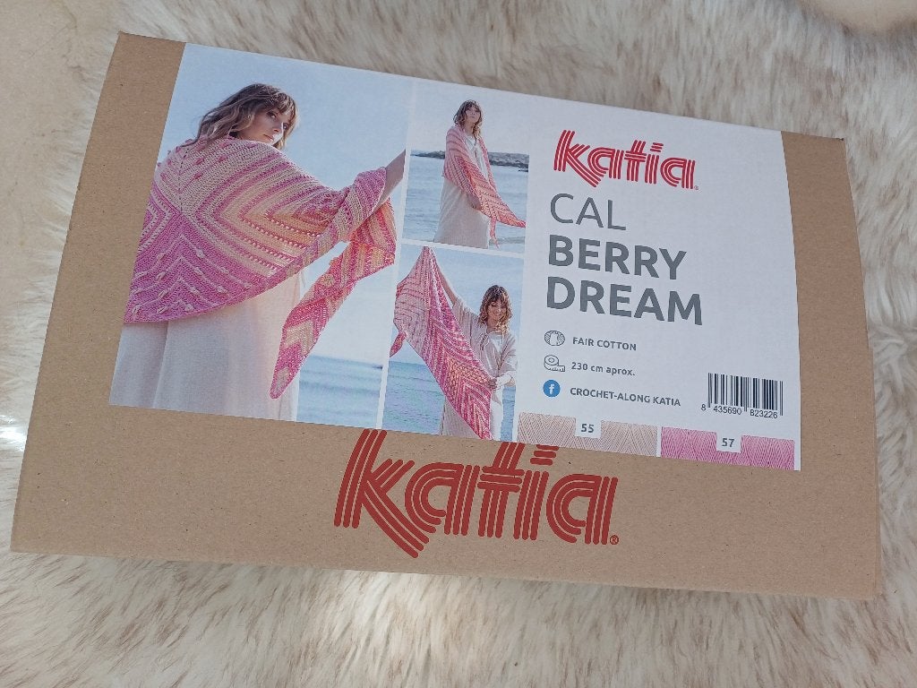 Tof haakpakket Ibiza sjaal haken Katia cal stola vintage, Ophalen of Verzenden, Nieuw, Haken, Patroon of Boek