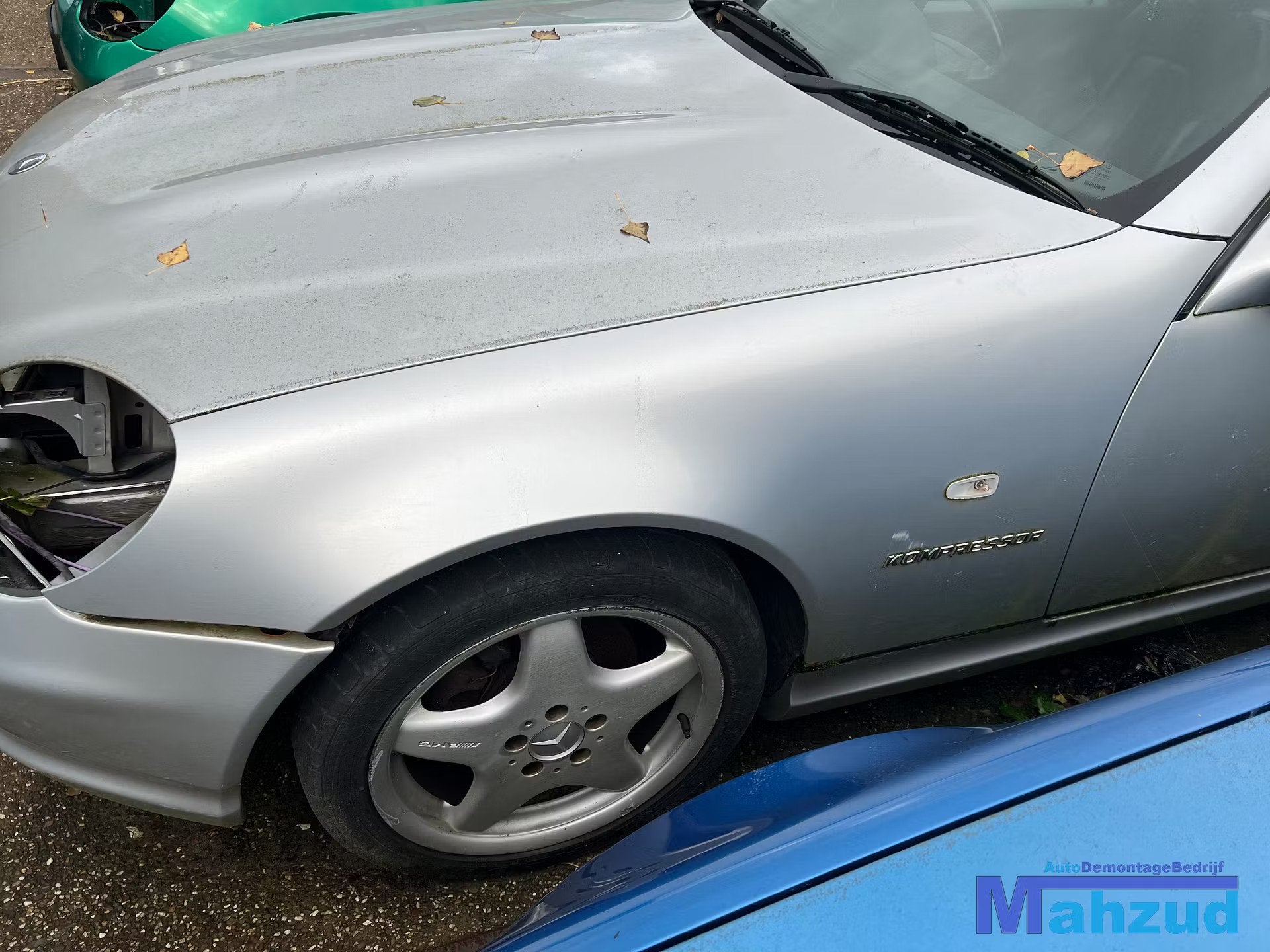 MERCEDES SLK R170 Zilver 744 Links voorscherm 1996-2004, Gebruikt, Mercedes-Benz AG, Mercedes-Benz, Voor