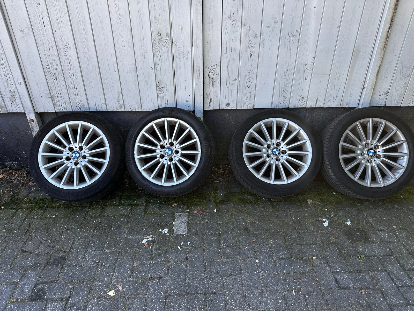 Originele BMW 18 inch velgen met banden, 18 inch, Gebruikt, Banden en Velgen, Ophalen of Verzenden
