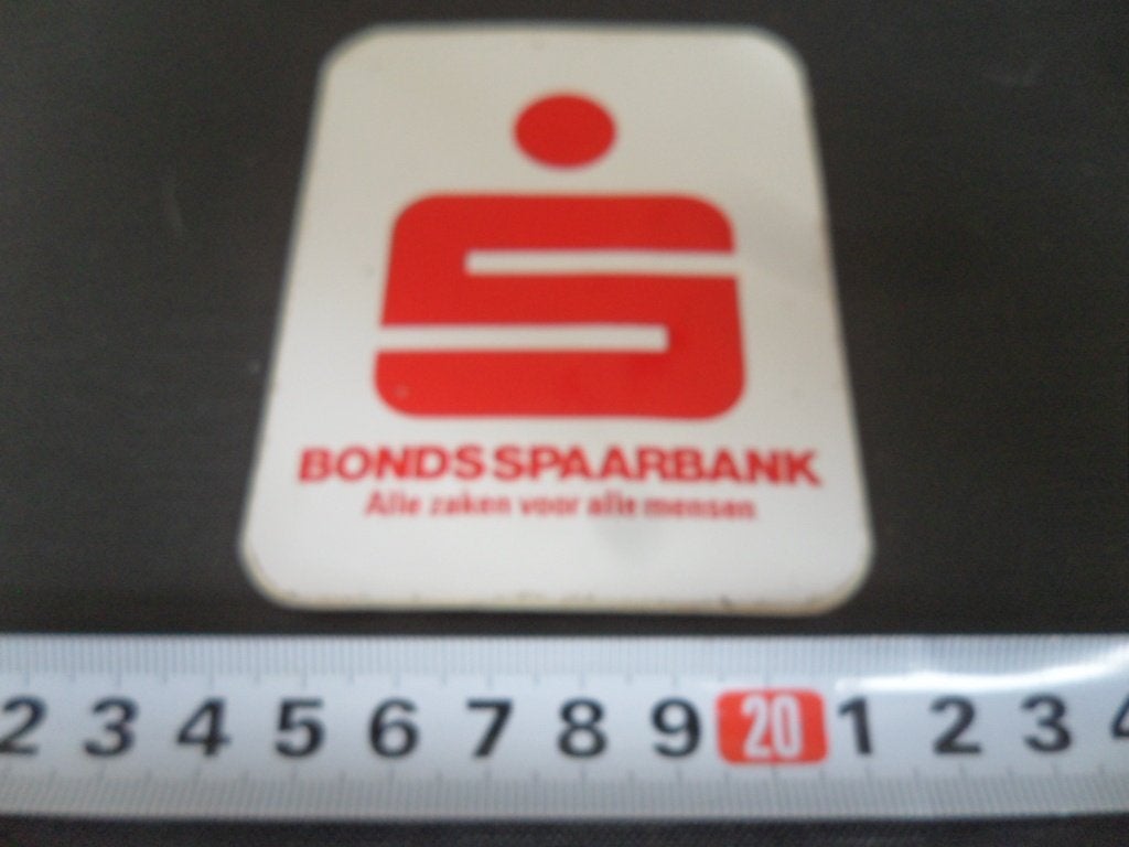 sticker bondsspaarbank alle zaken voor alle mensen, Verzamelen, Ophalen of Verzenden, Zo goed als nieuw
