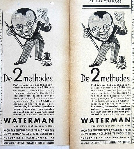 46 vintage advertenties pennen 26-77 pen vulpen Pelikan DOT, Verzamelen, Ophalen of Verzenden, Balpen, Overige merken