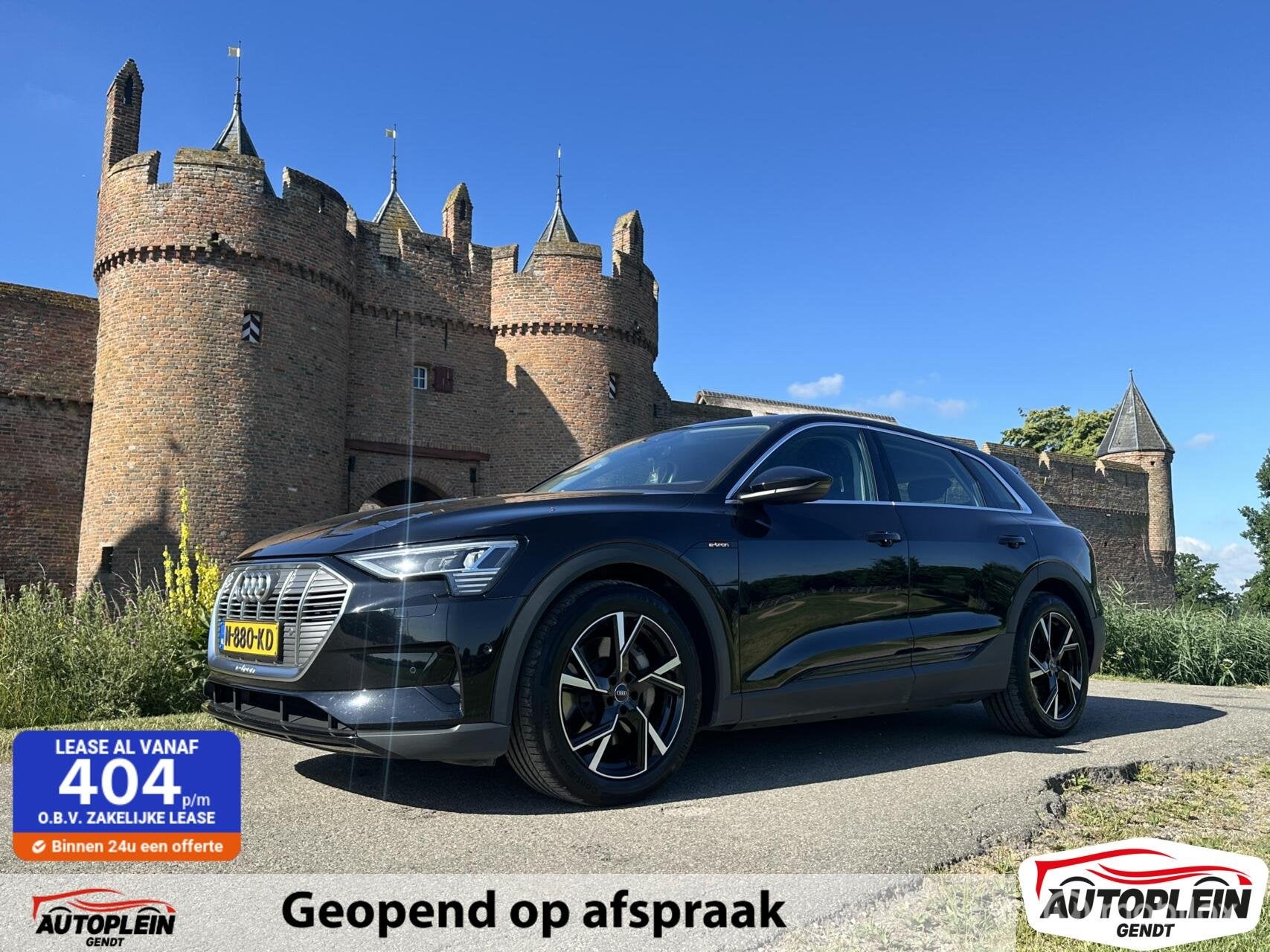 Audi e-tron 55 Quattro 95 kWh SOH 90% accugarantie t/m 2029, Auto's, Automaat, Zwart, Origineel Nederlands, Vierwielaandrijving