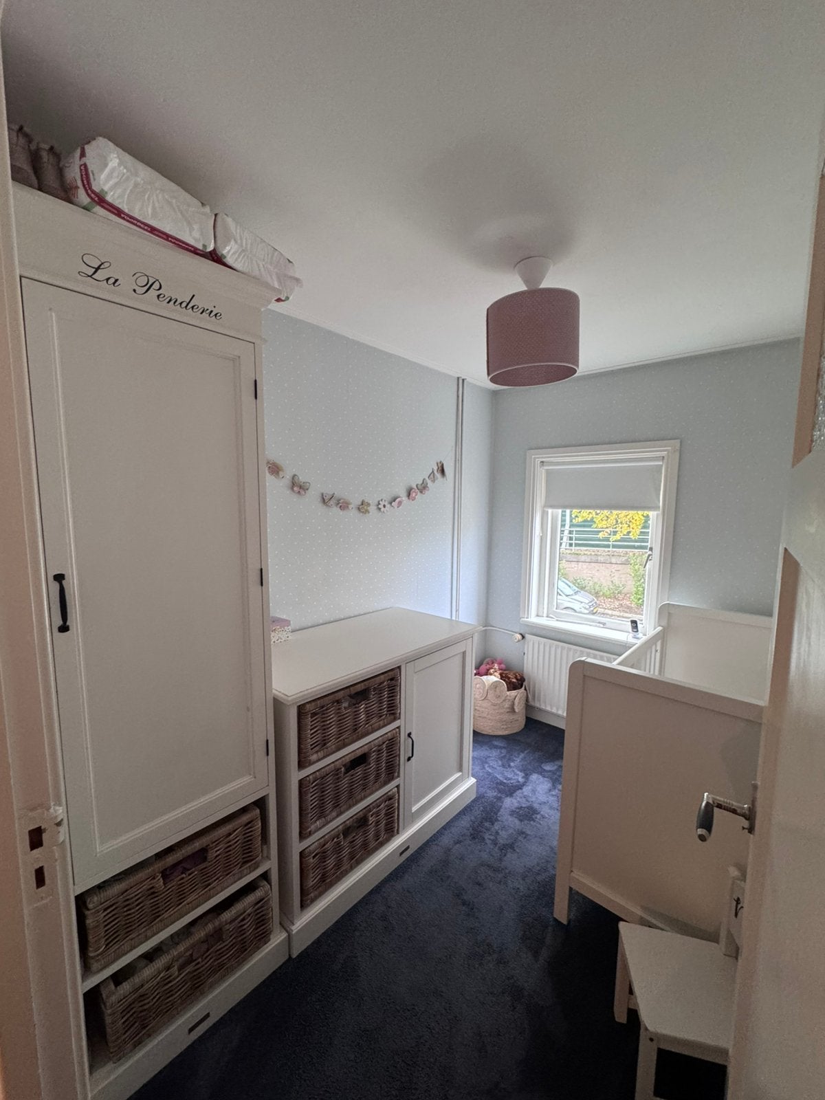 Ledikant, commode, kast Babypark Kidsmill La Premiére, Ophalen, Zo goed als nieuw, Jongetje of Meisje