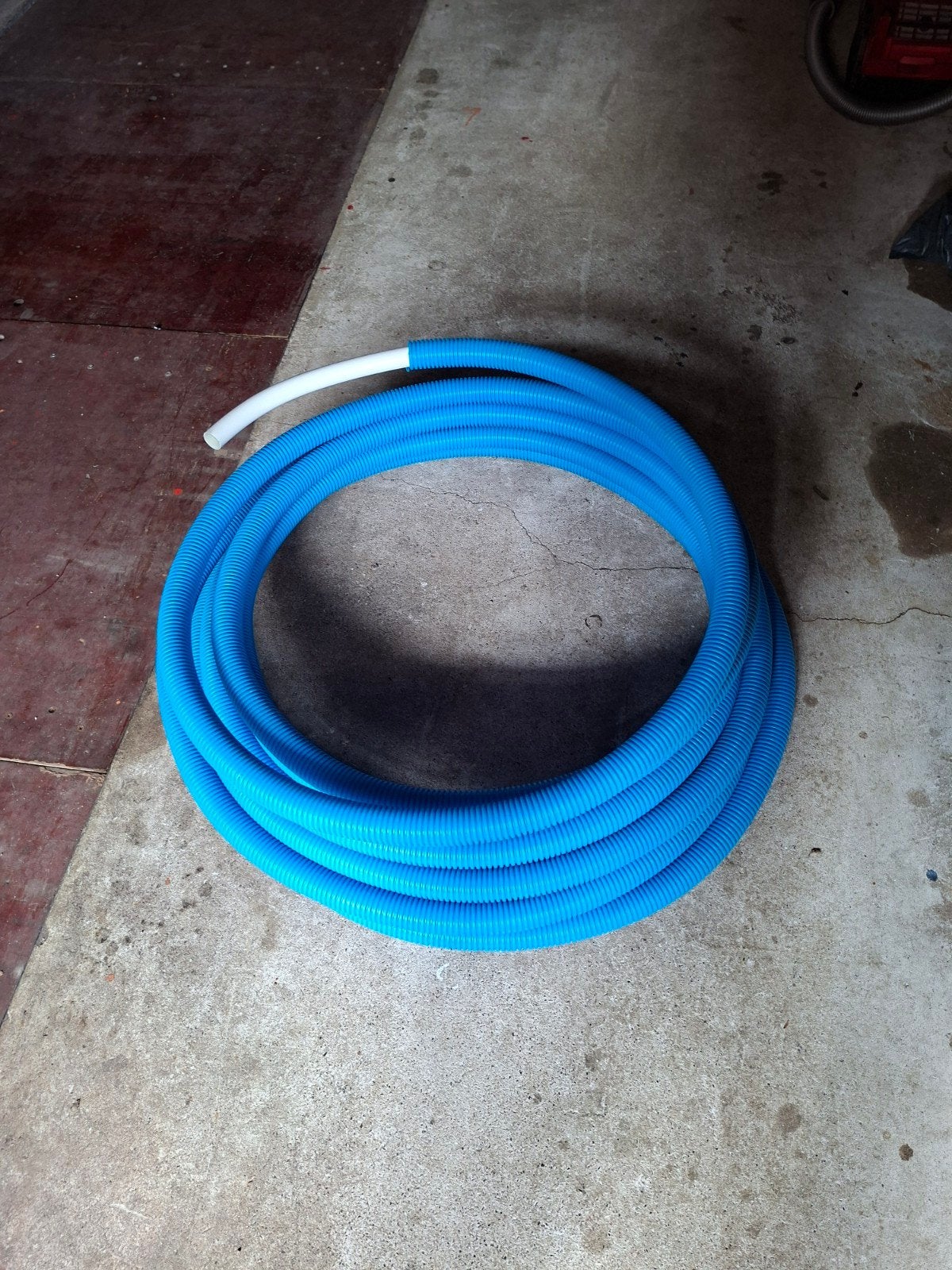 waterleiding 22 mm met mantelbuis ongeveer 14 meter, flexibe, Doe-het-zelf en Verbouw, Buizen en Afvoer, Ophalen, Afvoer, Pvc
