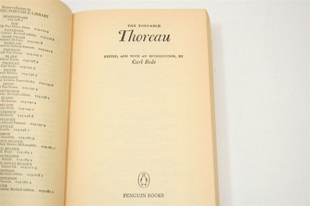 The Portable Thoreau — Walden & Civil Disobedience, Compleet, Verzenden, Gelezen