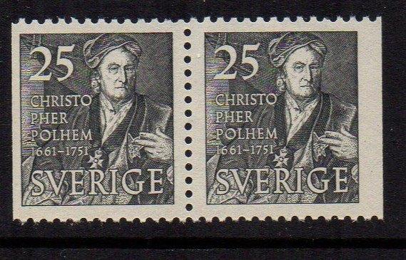 Zweden 1951Facit 438BB Paar Postfris, Ophalen of Verzenden, Zweden, Postfris