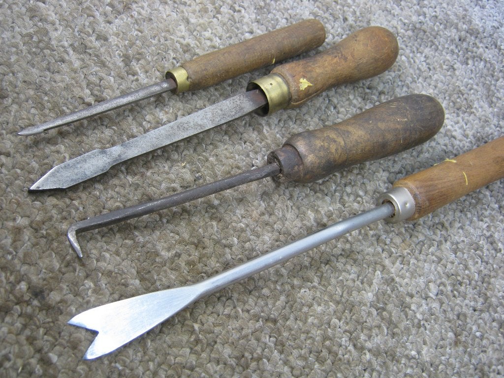 Schraper/Trekker ?? 4 stuks. Naam/functie onbekend, Antiek en Kunst, Antiek | Gereedschap en Instrumenten, Verzenden