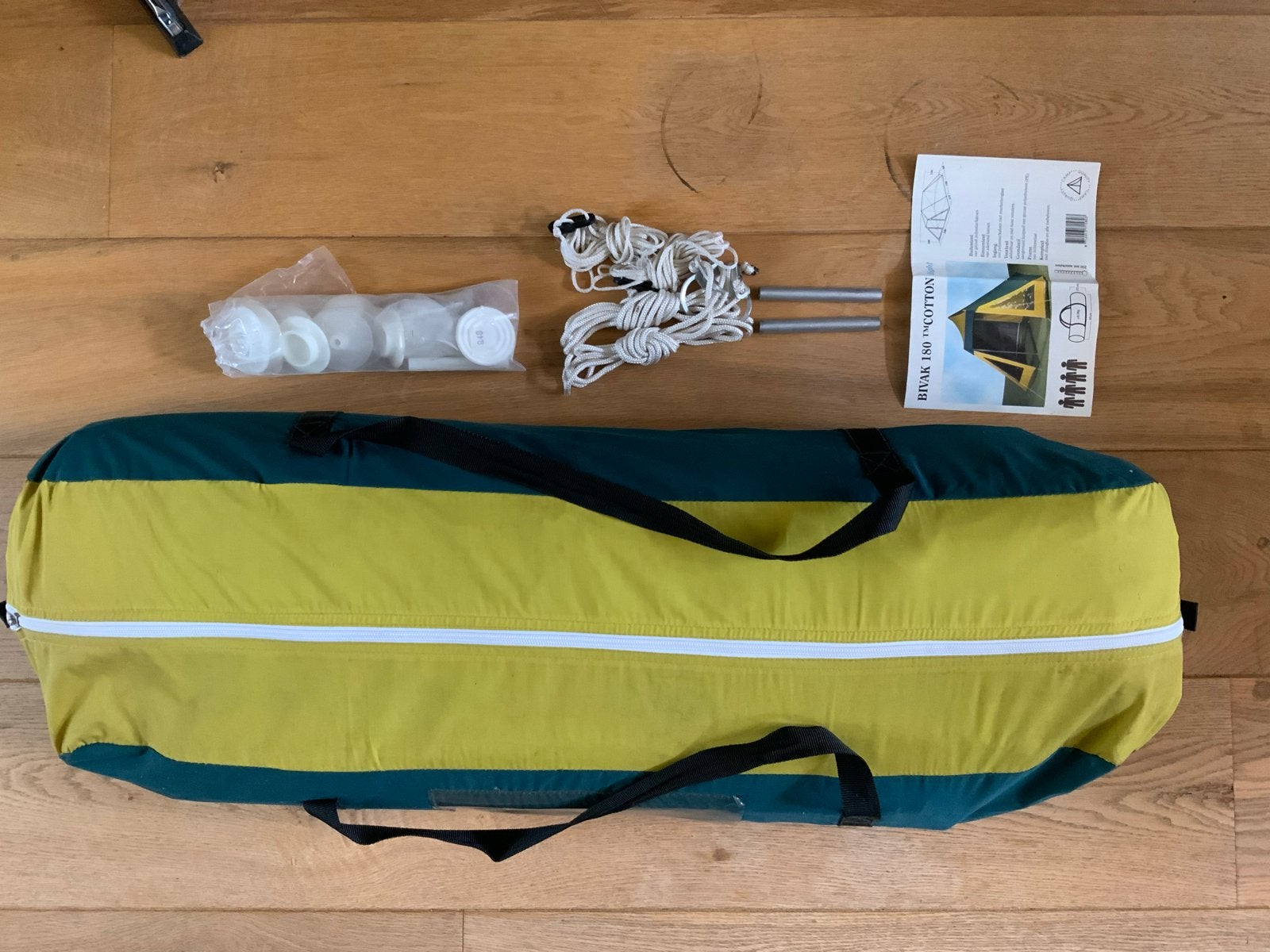 Complete buitentent met binnentent en instructiefolder, Ophalen, Gebruikt