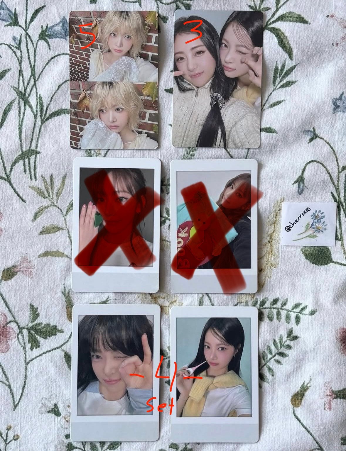 le sserafim hot photocard pc eunchae yunjin kpop, Ophalen of Verzenden, Zo goed als nieuw, Foto of Kaart