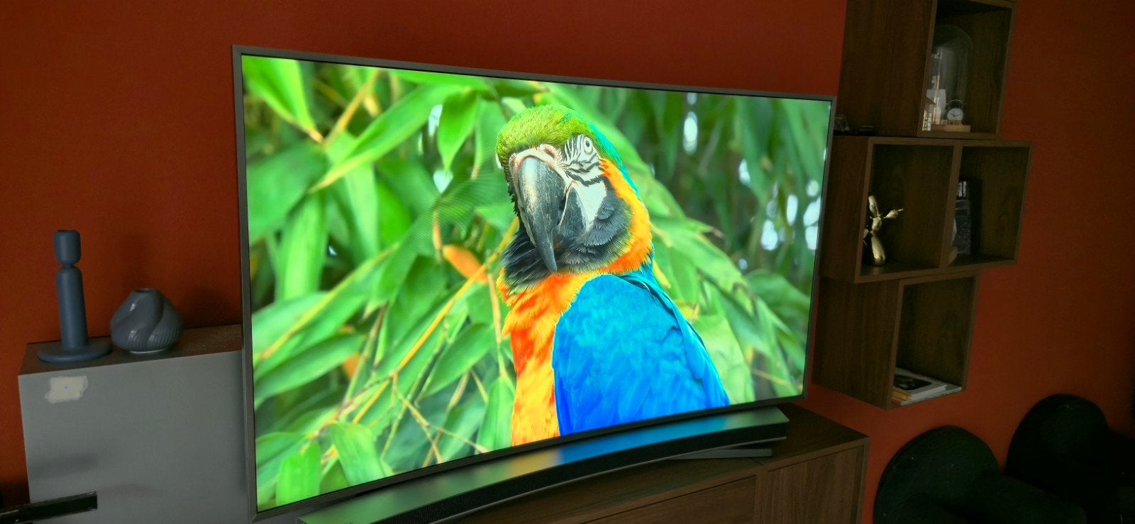 Samsung 55" Curved 4K Smart TV, Audio, Tv en Foto, Televisies, Ophalen, 50 Hz, Zo goed als nieuw, Samsung