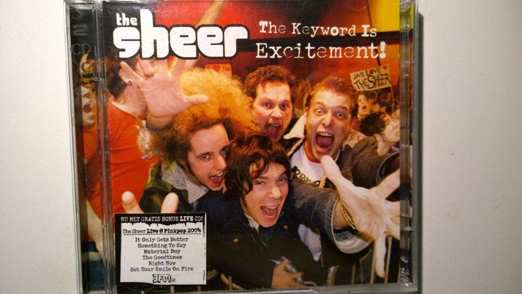 The Sheer - The Keyword Is Excitement (2 CD), Ophalen of Verzenden, Zo goed als nieuw, Poprock, Album