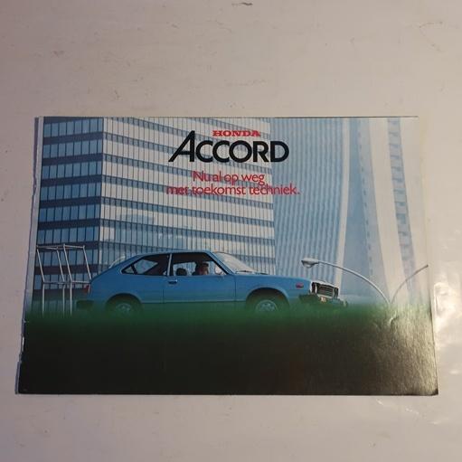 Honda Accord folder origineel Nederlands NL tekst, Ophalen of Verzenden, Gelezen, Honda