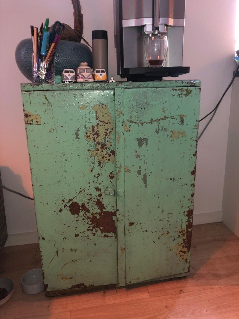 metalen kastje, Huis en Inrichting, Kasten | Lockerkasten, Ophalen, Zo goed als nieuw, Industrieel