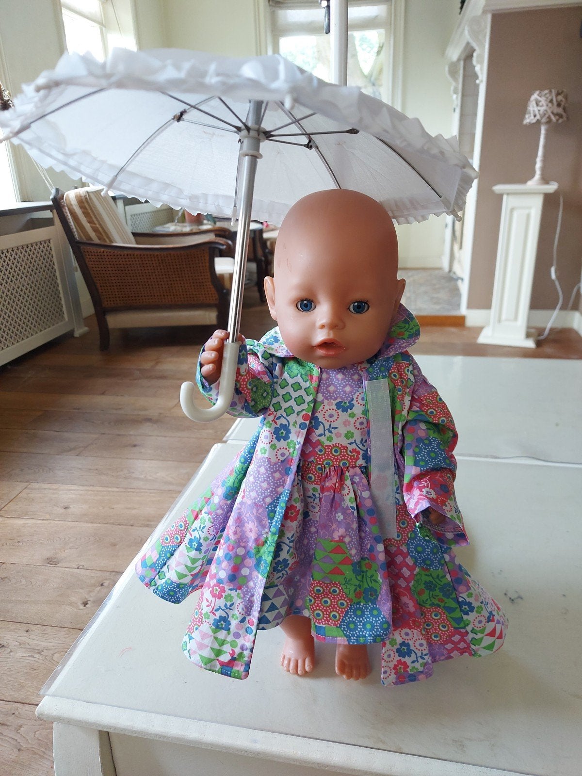 Zo leuk zwier jurk jas baby born, Ophalen of Verzenden, Nieuw, Babypop