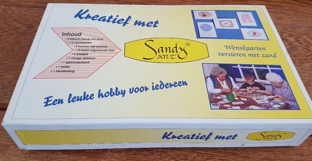 Kreatief met Sandy art hobby pakket .a, Hobby en Vrije tijd, Kaarten | Zelf maken, Ophalen of Verzenden, Zo goed als nieuw, Overige thema's