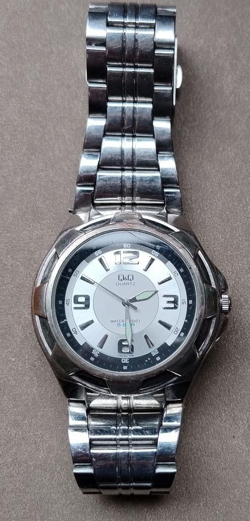 HERENHORLOGE Q EN Q (Q&Q) mooi horloge, Sieraden, Tassen en Uiterlijk, Horloges | Heren, Overige merken, Staal, Gebruikt, Staal