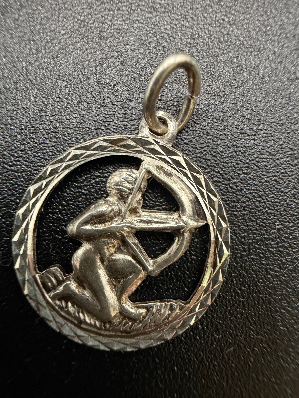 Zilveren Boogschutter Sterrenbeeld Hanger - Echt Zilver 835, Ophalen of Verzenden, Gebruikt, Zilver, Overige voorstellingen