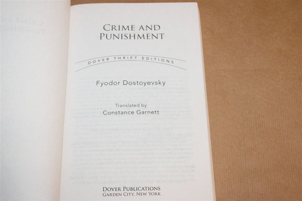 Crime and Punishment — Dostojevski, Dover Thrift Editions, Ophalen of Verzenden, Zo goed als nieuw