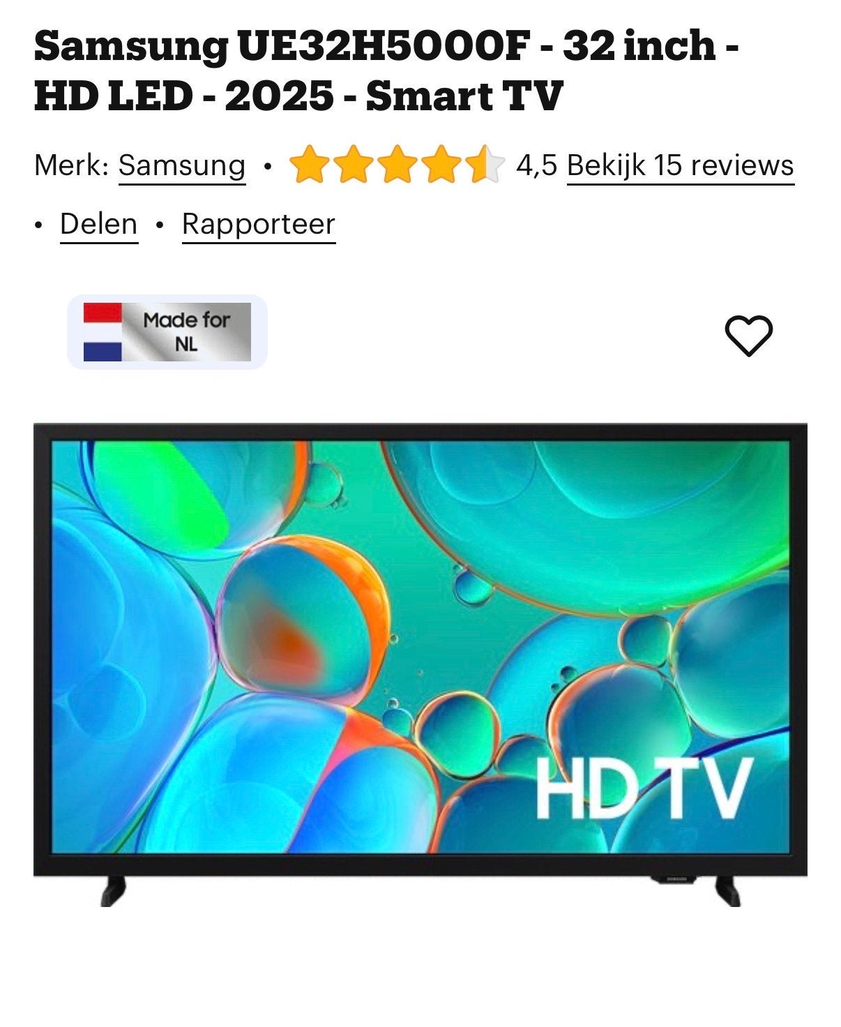 Foto 3 van Samsung UE32H5000F 32 inch HD LED TV