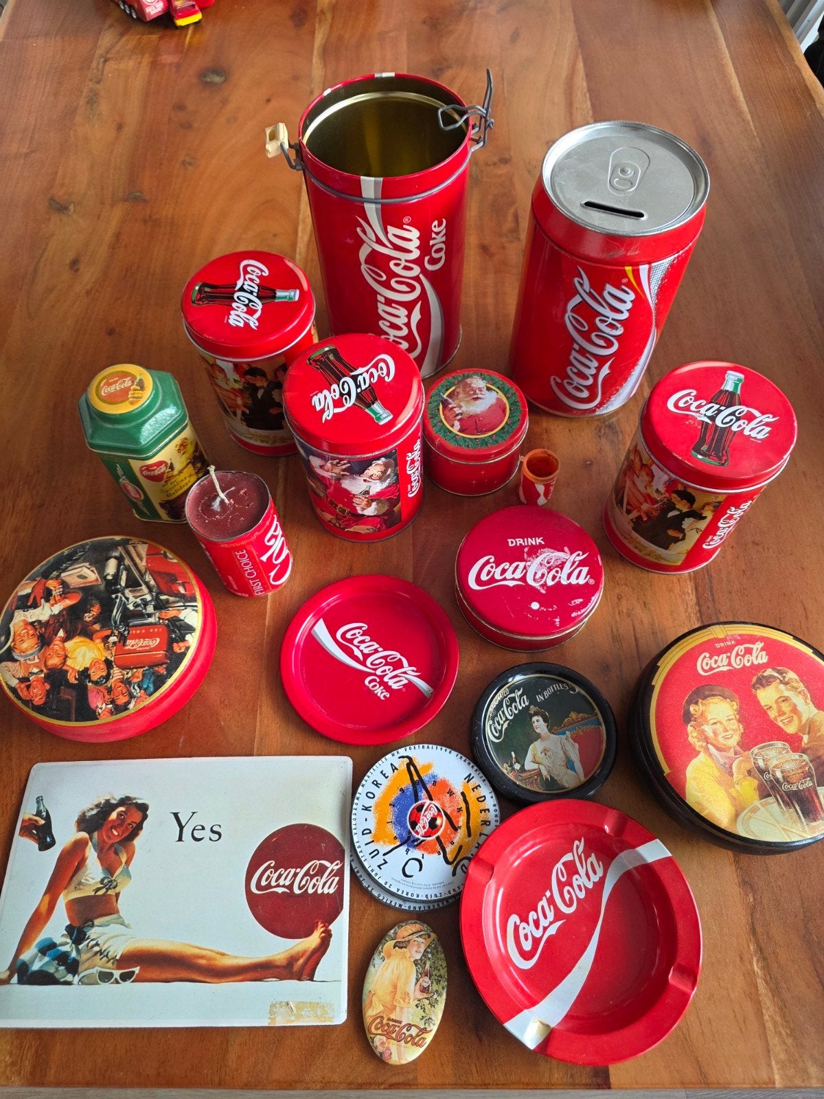 Coca-Cola blikken en metalen accessoires - Verzamelaarslot, Ophalen of Verzenden, Gebruikt, Overige