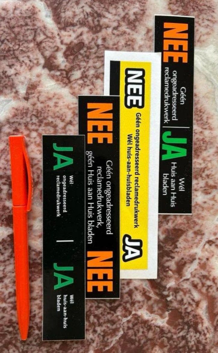 Brievenbus stickers:, Verzamelen, Ophalen of Verzenden, Nieuw, Overige typen