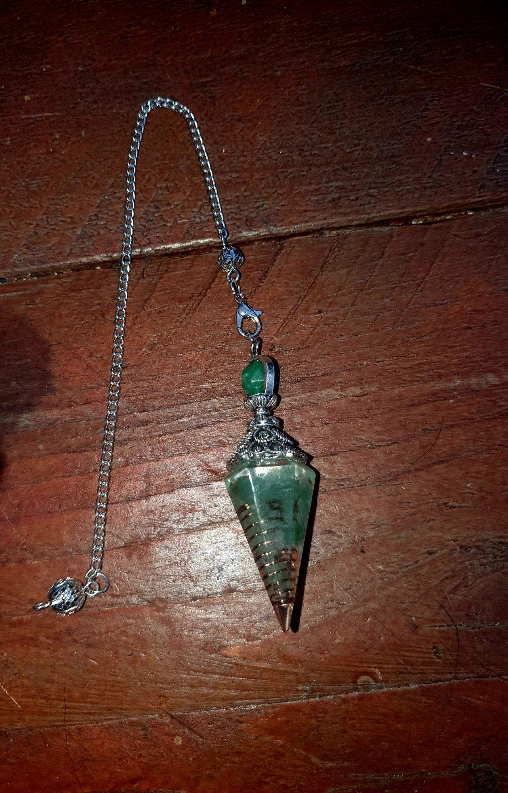 Mooie Groene Aventurijn Orgonite Pendel, Ophalen of Verzenden