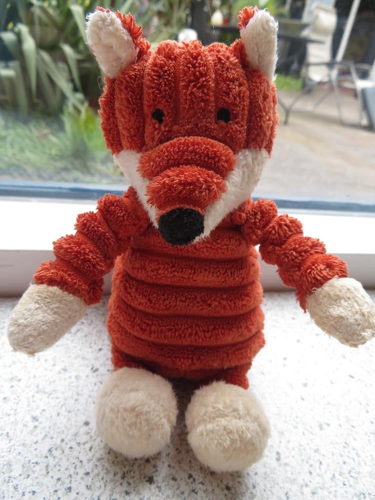 Trilfiguur vos /vosje merk Jellycat Cordy Roy  babyspeeltje, Oranje, Met label, Ophalen of Verzenden, Klein (minder dan 20 cm)