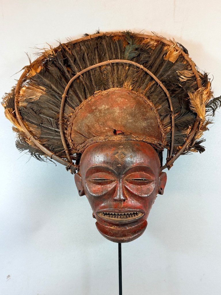 260681 Afrikaans MUKISHI WA CIHONGO Chokwe mask - ANGOLA., Ophalen of Verzenden