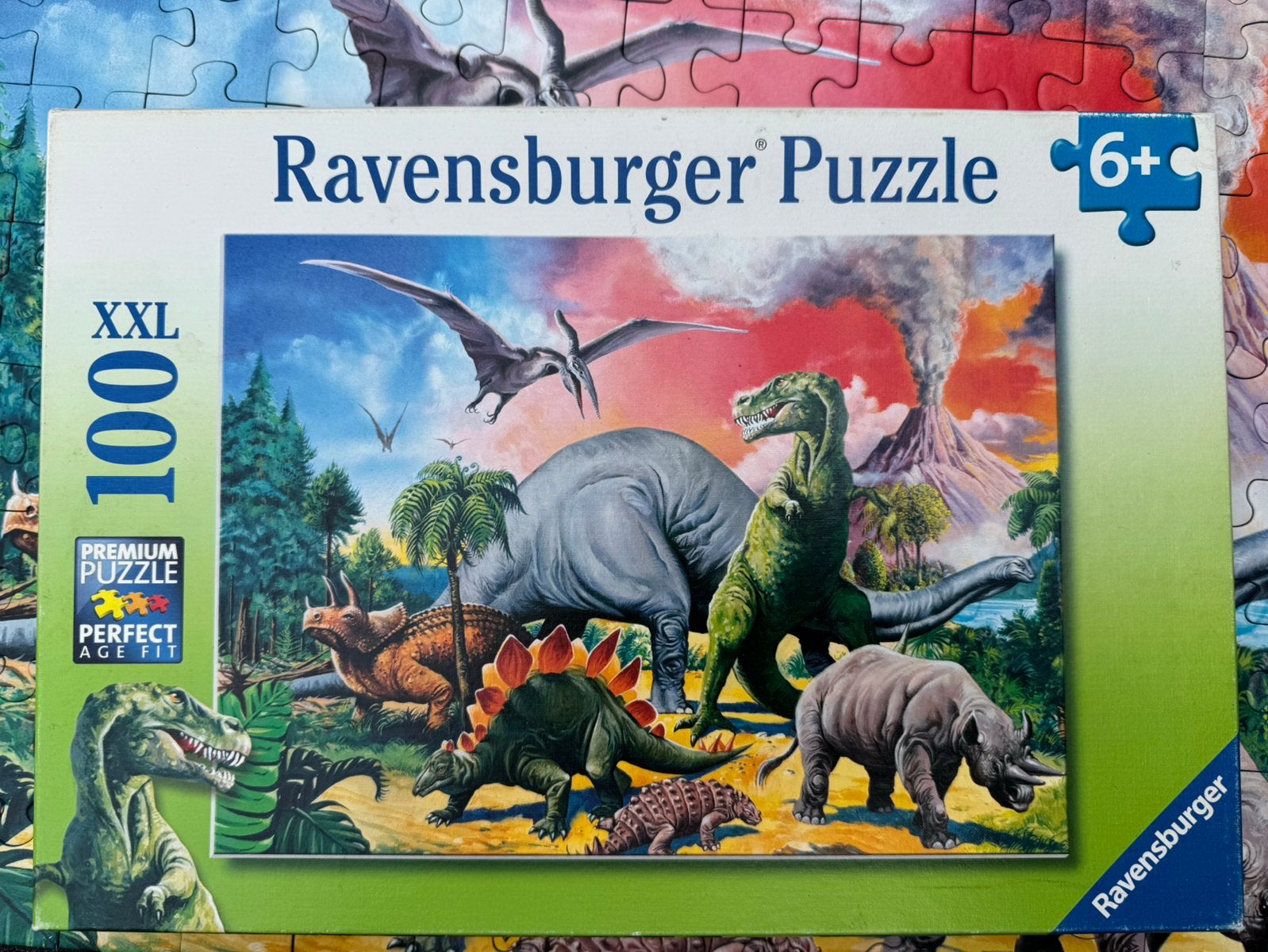 Ravensburger 100 stukjes XXL dino’s, Ophalen of Verzenden, Meer dan 50 stukjes, Zo goed als nieuw, 6 jaar of ouder