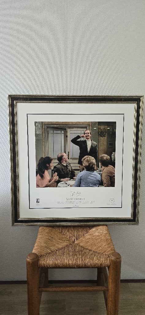 Fawlty Towers ingelijste print - handtekening John Cleese, Ophalen, Overige stijlen, Portret of Personen, Overige technieken