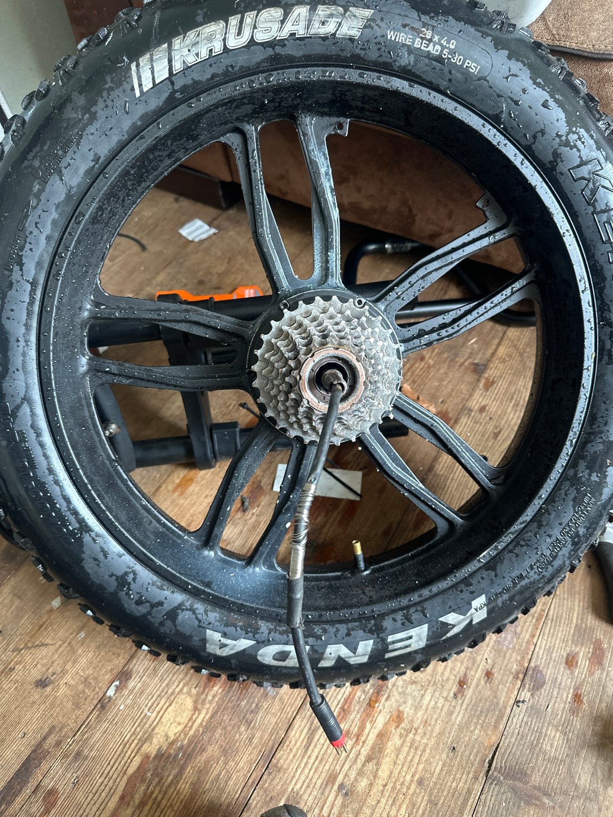 Fatbike motor 250 watt rode kabel, Fietsen en Brommers, Fietsonderdelen, Gebruikt, Ophalen, Wiel, Fatbike