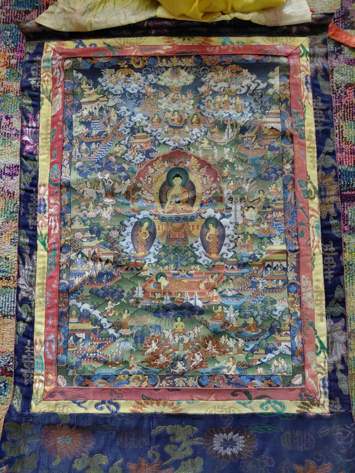 Boeddhistische Thangka Schilderij - Handgeschilderd, Ophalen