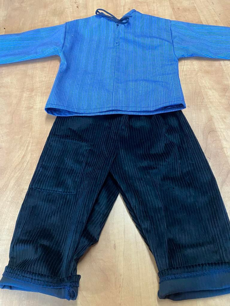 Boeren kostuum: broek en shirt, Hobby en Vrije tijd, Kostuums, Theaterbenodigdheden en LARP, Nieuw, Pak of Jurk, Ophalen of Verzenden