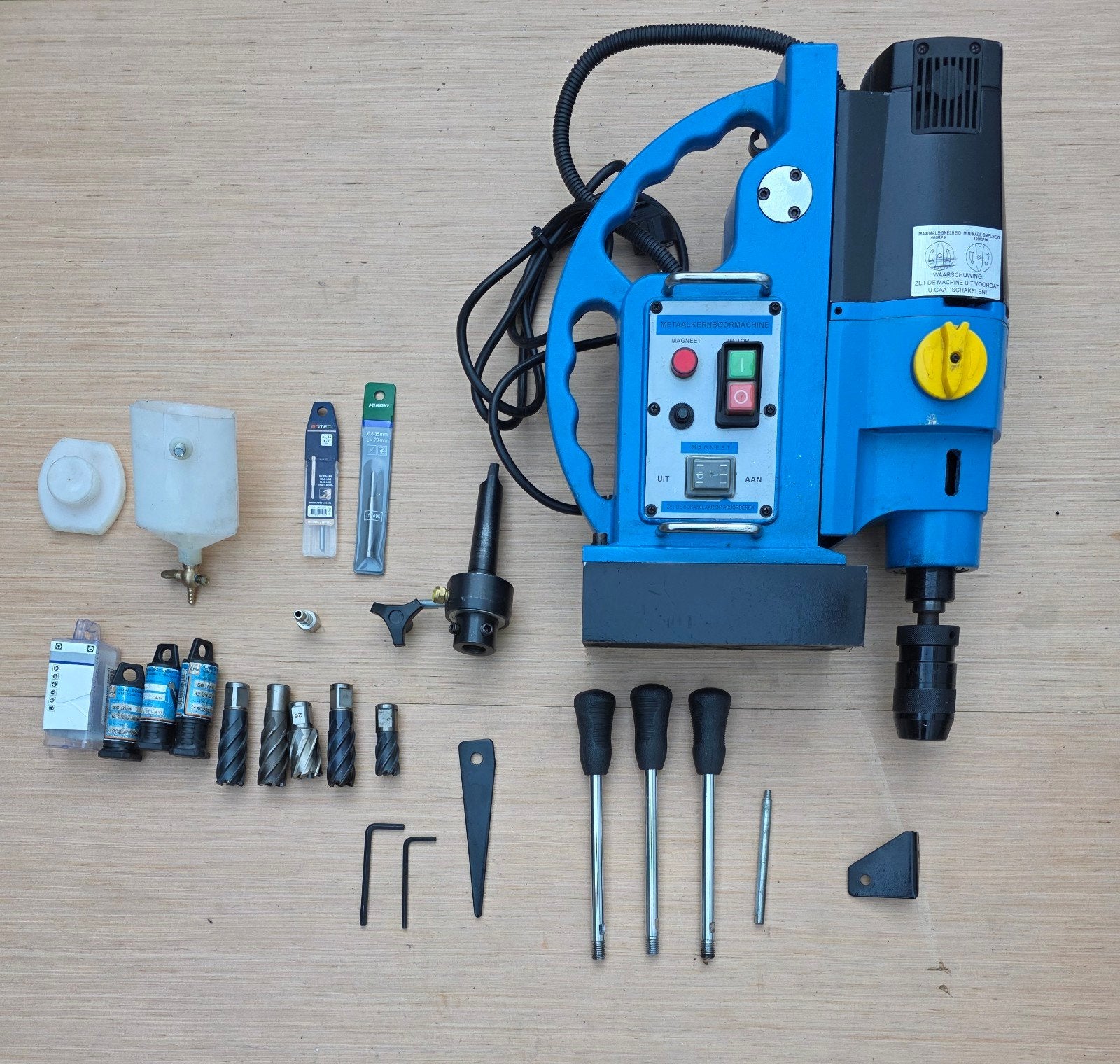 HBM 60 mm Magneetboormachine - Metaalkernboormachine, Ophalen of Verzenden, Gebruikt, 600 watt of meer, Overige typen
