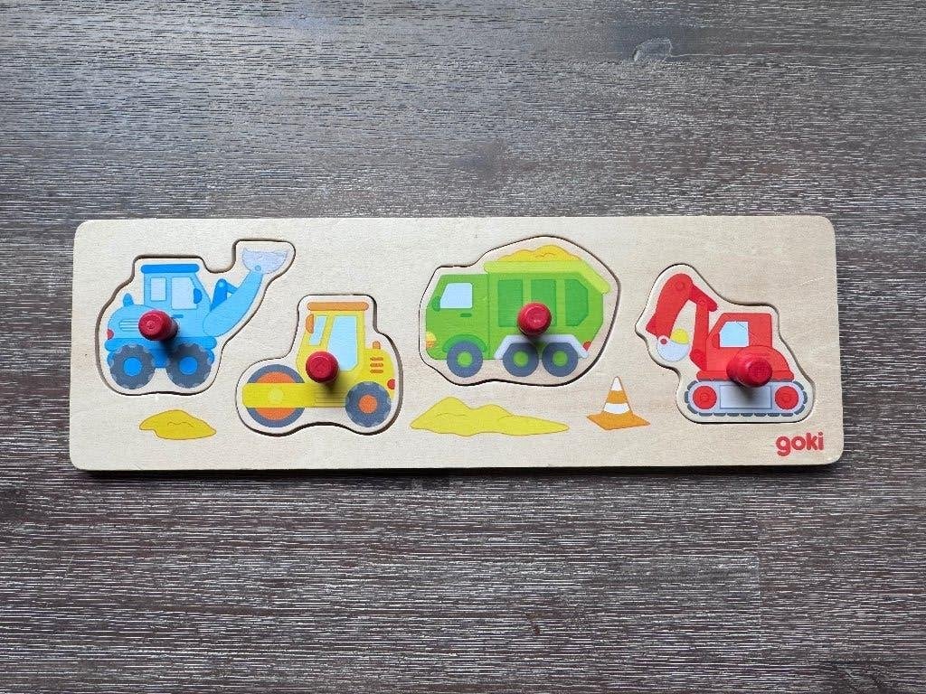 Goki houten puzzel, Ophalen of Verzenden, Zo goed als nieuw, Van hout, Minder dan 10 stukjes